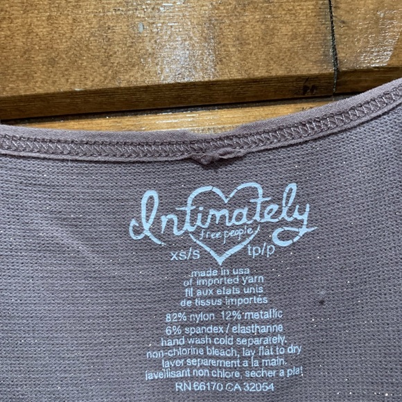 Free People Intimately Brown Purple Sparkle Seamless Slip Dress - Picture 6 of 6